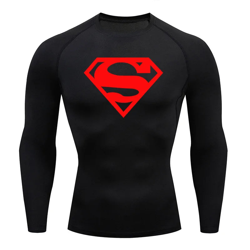 Men's Clothing Winter First Layer Long-sleeved Shirt Gym Running T-shirt Top Sports Thermal Underwear Top Warm Sweat Shirt