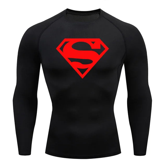 Men's Clothing Winter First Layer Long-sleeved Shirt Gym Running T-shirt Top Sports Thermal Underwear Top Warm Sweat Shirt