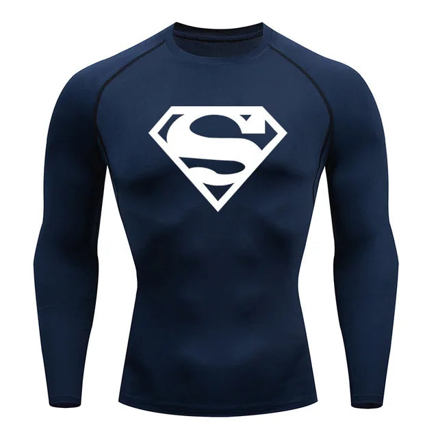 Men's Clothing Winter First Layer Long-sleeved Shirt Gym Running T-shirt Top Sports Thermal Underwear Top Warm Sweat Shirt