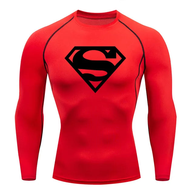 Men's Clothing Winter First Layer Long-sleeved Shirt Gym Running T-shirt Top Sports Thermal Underwear Top Warm Sweat Shirt