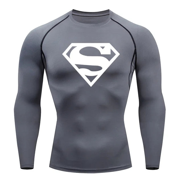 Men's Clothing Winter First Layer Long-sleeved Shirt Gym Running T-shirt Top Sports Thermal Underwear Top Warm Sweat Shirt