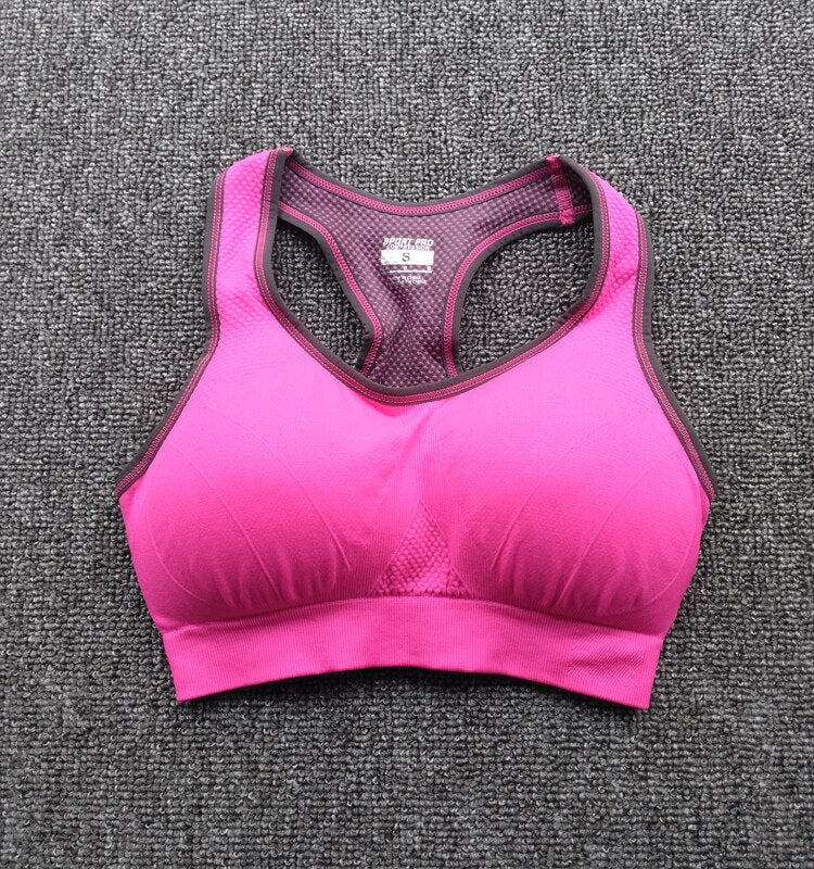 HOT Professional women sports bras GYM lady running fitness exercise quick-drying underwear training dancing Shockproof vest