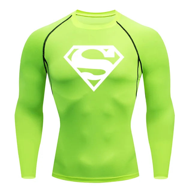 Men's Clothing Winter First Layer Long-sleeved Shirt Gym Running T-shirt Top Sports Thermal Underwear Top Warm Sweat Shirt