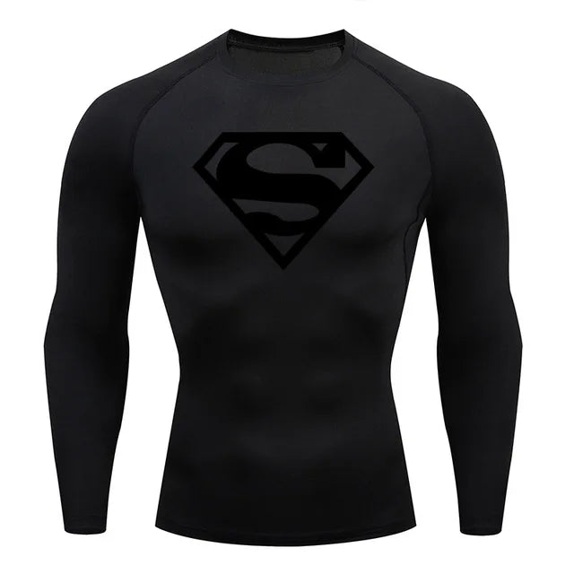 Men's Clothing Winter First Layer Long-sleeved Shirt Gym Running T-shirt Top Sports Thermal Underwear Top Warm Sweat Shirt